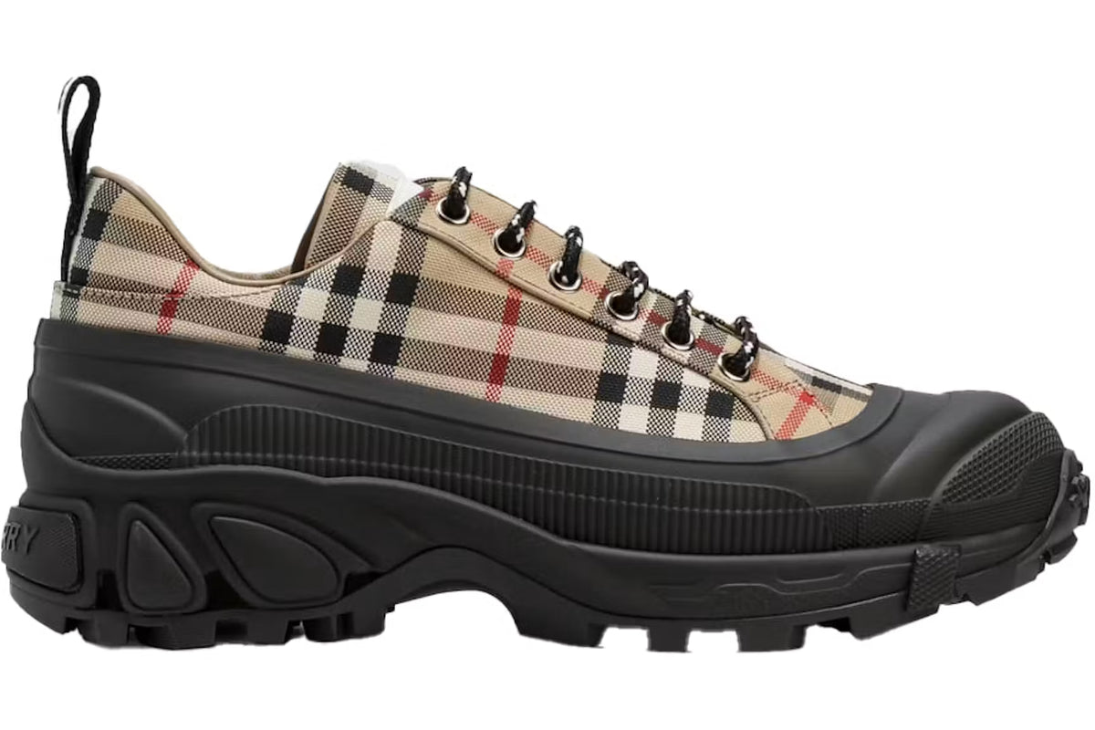 Burberry Arthur Vintage Check Sneakers Black(Clearance)