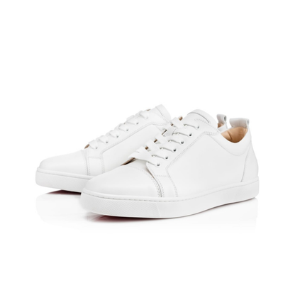 Christian Louboutin Aurelien Low-Top Sneaker — White Leather(Clearance)