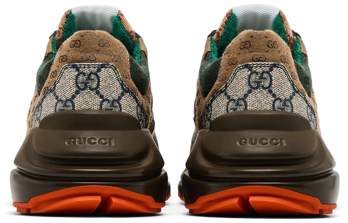 Gucci GG Supreme Runner Sneaker — Multicolor with Orange Sole(Clearance)