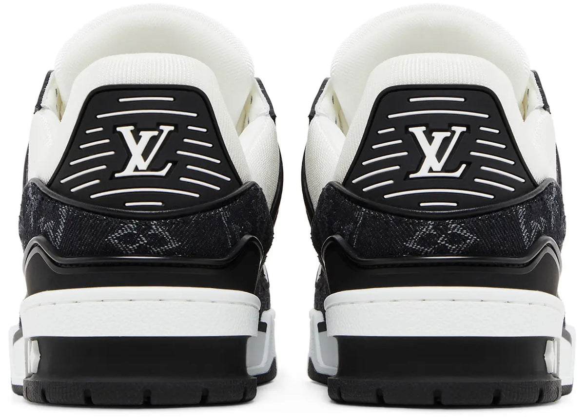 Louis Vuitton LV Trainer Denim Noir Sneakers(Clearance)