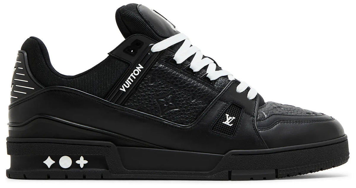 Louis Vuitton LV Trainer Embossed Monogram Black Sneakers(Clearance)