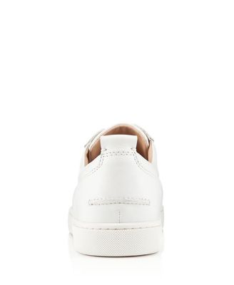 Christian Louboutin Louis Junior Spikes Low-Top Sneakers — White(Clearance)