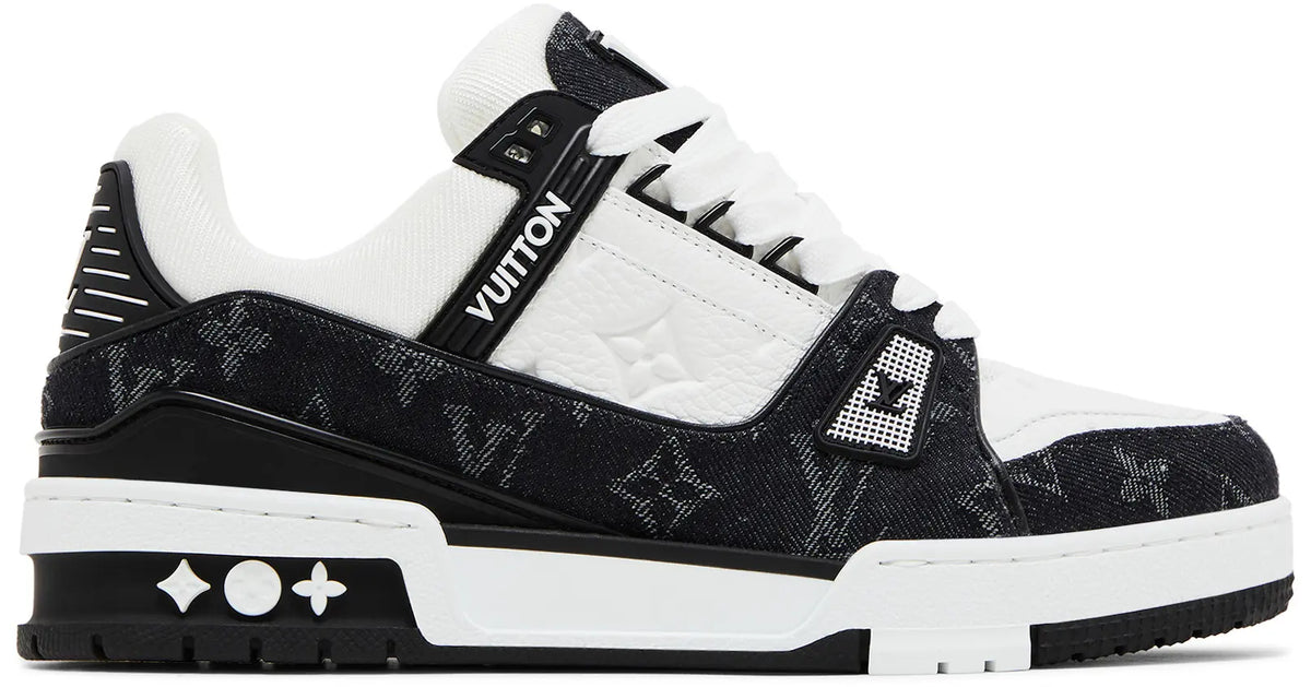 Louis Vuitton LV Trainer Denim Noir Sneakers(Clearance)