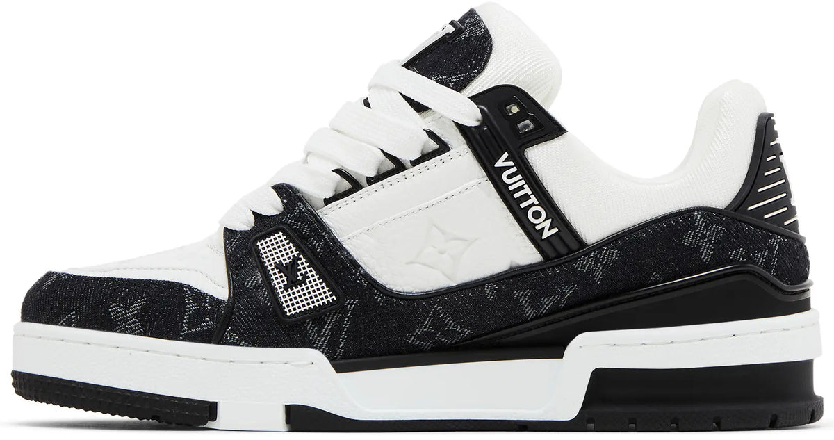 Louis Vuitton LV Trainer Denim Noir Sneakers(Clearance)