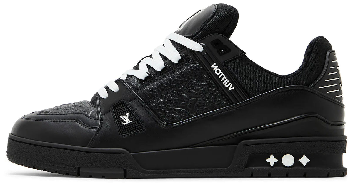 Louis Vuitton LV Trainer Embossed Monogram Black Sneakers(Clearance)